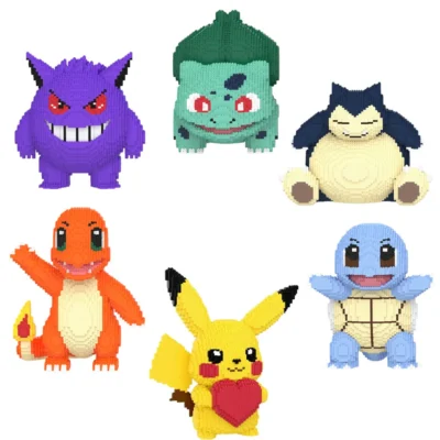 Pokemon Gengar Snorlax Bulbasaur Charmander  Building Block