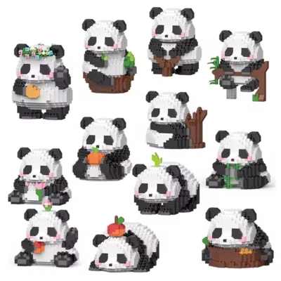 Kawaii Panda Series Particle Building Block