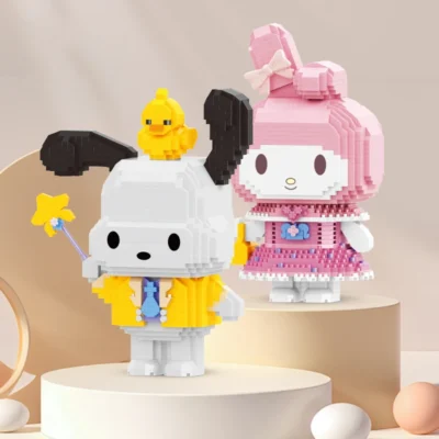 Sanrio Kuromi Carton Anime Blocks Toys Diamond Particles Building Blocks
