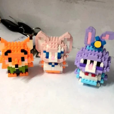 Disney Stitch Building Blocks Anime Kawaii Toys Gift for Kids