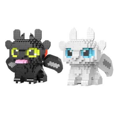 Customized  Animals Toys Cartoon Dragon Action Figures Building Blocks