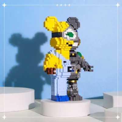 Animal machine bear Micro Building Blocks Gift Idea