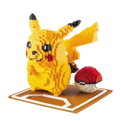 1260pcs Pokemon Pikachu Cartoon Toys Anime Action Figures Building Blocks
