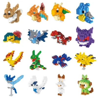 Pokemon Nanoblock Charizard Kyogre Groudon Building Blocks