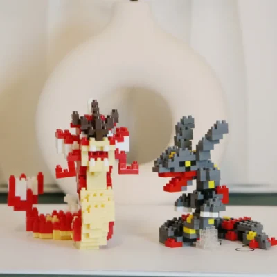 Pokemon Red Gyarados Rayquaza Model DIY Building Blocks