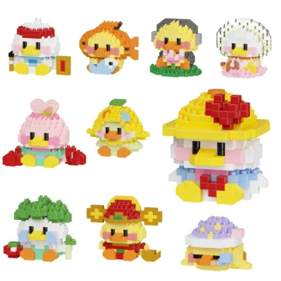 Cute Duck Series Cartoon  Kids Toys Animals Toys DIY Lucky  Building Blocks